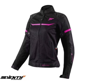 Geaca femei Racing vara Seventy SD-JR30.2 Mojave negru roz