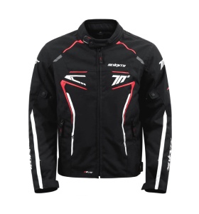 Geaca (jacheta) barbati Racing Seventy iarna model SD-JR65 Piston culoare: negru/rosu/alb - Img 2