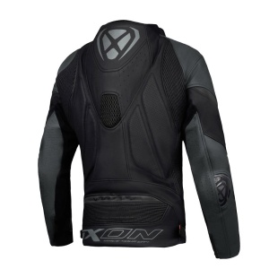 Geaca (jacheta) motociclete barbati piele Racing Ixon vara model Vortex 3 MS culoare: negru - Img 2