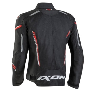 Geaca (jacheta) motociclete barbati Racing/Roadster Ixon vara model Striker AIR WP MS culoare: negru/rosu/alb - Img 2