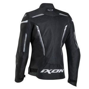 Geaca (jacheta) motociclete femei Racing/Roadster Ixon vara model Striker AIR WPL LS culoare: negru/alb - Img 2