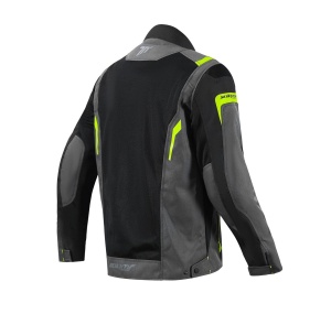 Geaca moto barbati Touring Seventy model SD-JT66 Sahara Gri/Galben Fluo - Img 5