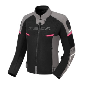 Geaca moto dama SECA AIRFLOW III NEGRU/FUCHSIA