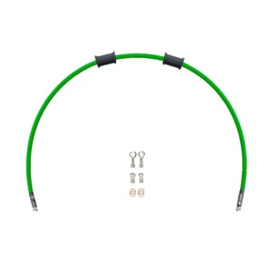 Kit conducta ambreiaj Venhill POWERHOSEPLUS KAW-11010C-GR (1 conducta in kit) Green hoses, chrome fittings