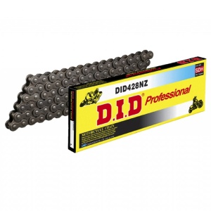 Kit de lant D.I.D Chain - Argintiu chain 428 NZ, Non-sealed, CHK front sprocket JT, CHK rear sprocket JT pentru YAMAHA YZ 85 2002-2018 - Img 1