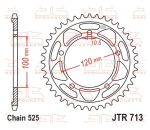 Kit de lant D.I.D Chain - Argintiu chain 525 VX, X-ring (X, NX, QX, XS), CHK front sprocket JT CHK rubber cushioned, CHK rear sprocket JT pentru APRILIA RSV4 1000 R (Factory) 2011-2013 - Img 8