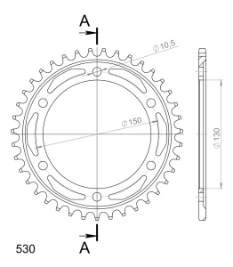 Kit de lant D.I.D Chain - Argintiu chain 530 VX, X-ring (X, NX, QX, XS), CHK front sprocket JT CHK rubber cushioned, CHK rear sprocket SUPERSPROX pentru YAMAHA FJ 1200 1991-1994 - Img 5