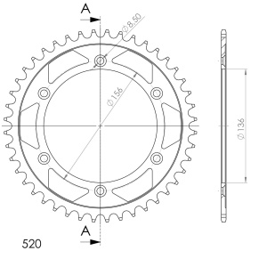 Kit de lant D.I.D Chain - Auriu chain 520 VX, X-ring (X, NX, QX, XS), CHK front sprocket SUPERSPROX, CHK rear sprocket SUPERSPROX pentru HUSQVARNA SMR 630 Replica 2004 - Img 5