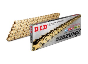 Kit de lant D.I.D Chain - Auriu chain 520 ZVM-X, X-ring (X, NX, QX, XS), CHK front sprocket JT CHK rubber cushioned, CHK rear sprocket JT pentru DUCATI SS 600 Carenata 1995-1998 - Img 1
