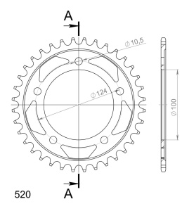Kit de lant D.I.D Chain - Auriu chain 525 VX, X-ring (X, NX, QX, XS), CHK front sprocket JT CHK rubber cushioned, CHK rear sprocket SUPERSPROX pentru DUCATI 999 2003-2006 - Img 6