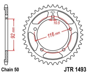 Kit de lant D.I.D Chain - Auriu chain 530 ZVM-X, X-ring (X, NX, QX, XS), CHK front sprocket JT, CHK rear sprocket JT pentru KAWASAKI ZZR 1400 2011-2023 - Img 5