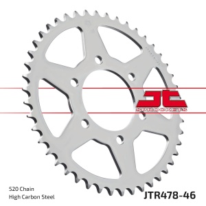 Kit de lant EK - Argintiu chain 520 SRX, X-ring (X, NX, QX, XS), CHK front sprocket JT CHK rubber cushioned, CHK rear sprocket JT pentru CFMOTO 650 MT, Premium 2020-2021 - Img 6
