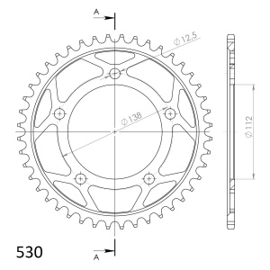 Kit de lant EK - Auriu chain 530 ZVX, X-ring (X, NX, QX, XS), CHK front sprocket JT CHK rubber cushioned, CHK rear sprocket SUPERSPROX pentru HONDA CBR 1100 XX Super Blackbird 1997-2007 - Img 5