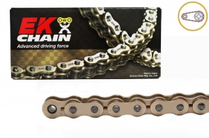 Kit de lant EK - Auriu lant 520 ZVX, X-Ring, pinion fata JT, foaie spate JT pentru HUSQVARNA TC 610 1999-2000