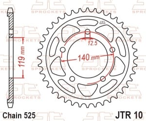 Kit de lant EK - Auriu lant 525 ZVX, X-Ring, pinion fata JT cauciucat, foaie spate JT pentru BMW M 1000 R 2023-2024 - Img 5