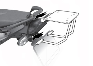 Kit de prindere cutie Top Master SHAD W0FR89ST pentru BMW F 800 S 2007-2015, BMW F 800 R 2007-2015