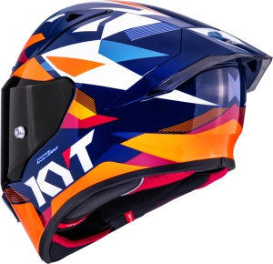 KYT R1R CARBON DIAMOND BLUE ORANGE - Img 7