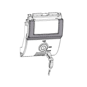 Locking system PREMIUM SHAD D1B482PMAR new titanium for SH48 with PREMIUM SMART lock