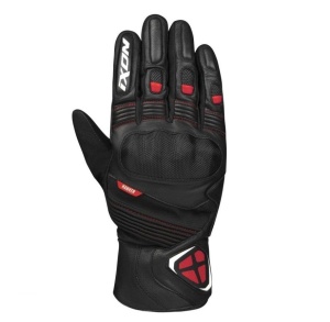Manusi barbati Roadster iarna piele Ixon model Pro Hawker MS culoare: negru/rosu - degete tactile (100% waterproof + protectie termica)