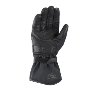 Manusi barbati Touring/Adventure Mid-season textil/piele Ixon model Drizzle MS culoare: khaki/negru – degete tactile (manusi lungi) - Img 2