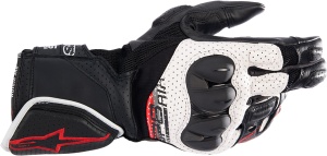 Manusi moto piele perforata ALPINESTARS SP-8 V3 AIR Negru-Alb - Img 4