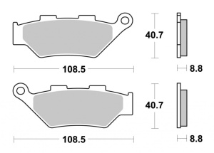 Placute de frana BREMBO 07KS07SA