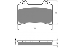 Placute de frana Carbone Lorraine 2305 S4