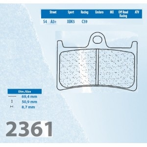 Placute de frana Carbone Lorraine 2361 A3+