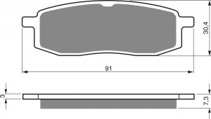 Placute de frana GOLDFREN 043 AD - Img 1