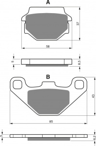 Placute de frana GOLDFREN 086 AD OFF-ROAD FRONT
