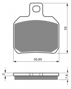 Placute de frana GOLDFREN 152 S33 STREET Spate