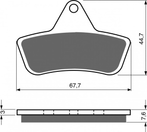 Placute de frana GOLDFREN 232 K5