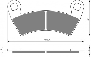 Placute de frana GOLDFREN 313 AD