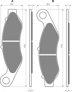 Placute de frana GOLDFREN 352 S3