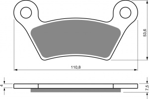 Placute de frana GOLDFREN 407 S3 - Img 1