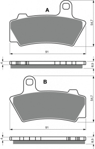 Placute de frana GOLDFREN 443 S3