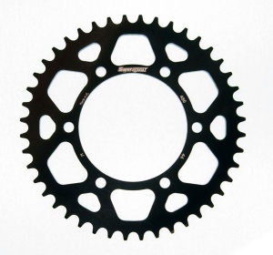 Rear ALU sprocket SUPERSPROX RAL-486:44-BLK Negru 44T, 520