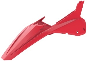 Rear fender + side panels POLISPORT 8585300004 red Beta