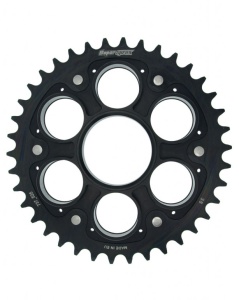 Rear sprocket STEALTH with alloy disc SUPERSPROX RSA-737_525:38-BLK Negru 38T, 520