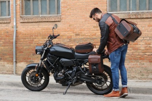 Side bag SHAD CAFE RACER SR38 X0SR38 10l Brown - Img 11