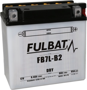 Baterie conventionala FULBAT FB7L-B2 (12N7-3B) (YB7L-B2) include electrolit