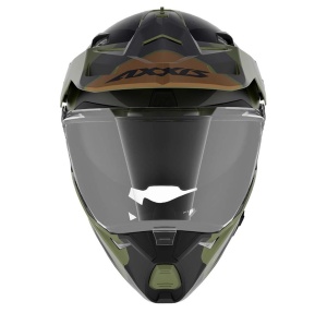 Casca adventure/touring/off road Axxis model Wolf DS Hydra B6 verde mat - tip viziera: MT-V-20 - Img 3