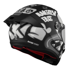 Casca integrala Axxis Fenix Angry Face B2 negru mat - tip viziera: MT-V-31B - DKS429 - Img 3