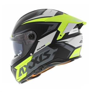 Casca integrala Axxis Hawk SV Judge B3 galben fluor mat negru mat (ochelari soare integrati) - tip viziera: MT-V-31 - Img 3