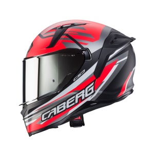 Casca integrala Caberg model Avalon X SV Kira L7 negru/gri/rosu fluor mat Pinlock ready - Img 5