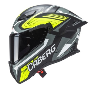 Casca integrala Caberg model Drift Evo II SV Jarama L6 negru/gri/galben fluor mat Pinlock ready - lentila Pinlock inclusa - Img 6