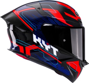 Casca integrala KYT TT-REVO SPEEDING MATT GRL BLK/RED/BLUE ECE 22.06 - Img 4