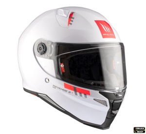 Casca integrala MT Revenge 2 S A0 alb lucios - omologare noua ECE 22.06 - tip viziera: MT-V-14B - Img 2