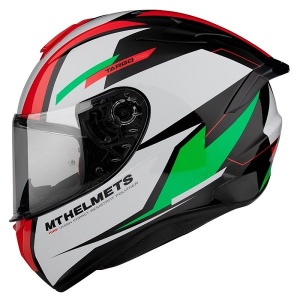 Casca integrala MT Targo Pro Sound C6 verde lucios – tip MT-V-14