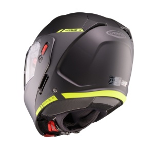 Casca modulabila (flip-up) Caberg model Horus X Ray L6 negru/gri/galben fluor mat Pinlock ready - lentila Pinlock inclusa - Img 4
